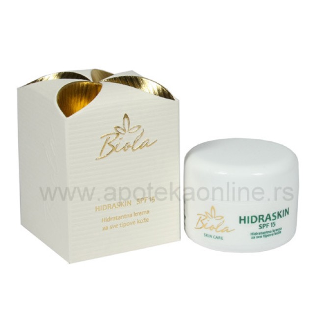 BIOLA HIDRASKIN SPF 15 HIDRATANTNA KREMA  ZA SVE TIPOVE KOŽE